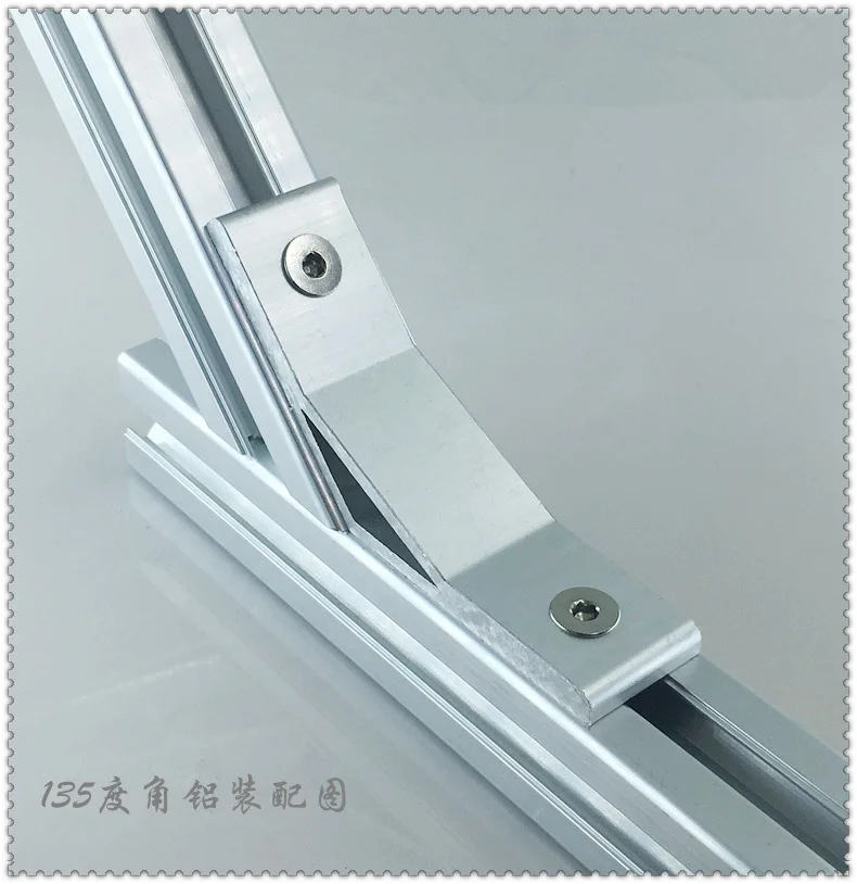 adapting piece 135 degree inscribed corner bracket angle connection for 6060 aluminum profile # 6060-135 1pcs