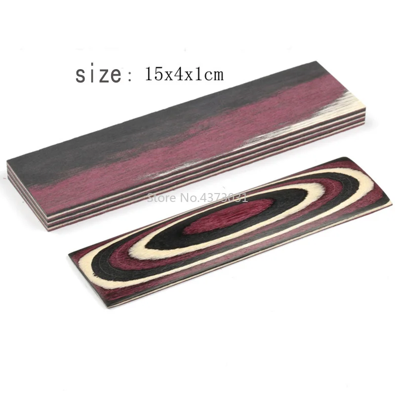 1piece 4 colors DIY Knife Handles Making material wood blanks Color wood Handle Parts Grips 120x40x10mm