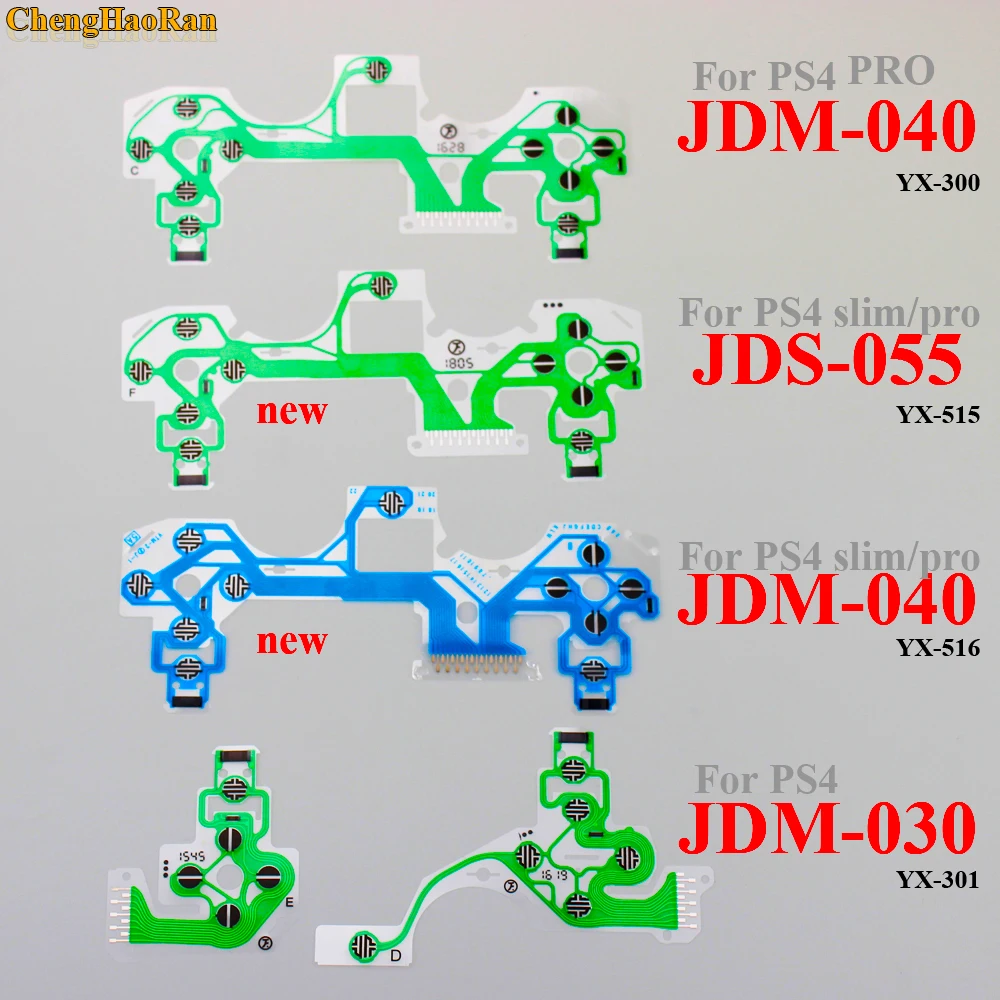 Jds Jdm 030 040 SA1Q160A 159A 113A 135A 194A 222A Voor PS3 PS4 Dualshock Pro Slim Controller Geleidende Film Toetsenbord flex Kabel