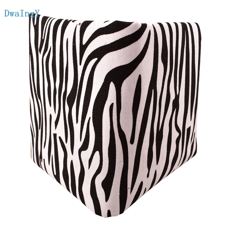 DwaIngY zebra nera tessuto di tela di cotone stampato per Patchwork trapuntatura fai da te, borsa da cucito tenere cuscino tovaglia 40x45cm o 22x22cm