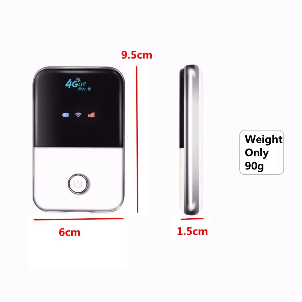 

4G Lte Pocket Wifi Router Car Mobile Wifi Hotspot Wireless Broadband Mifi Unlocked Modem Extender Repeater With Sim Card Slot