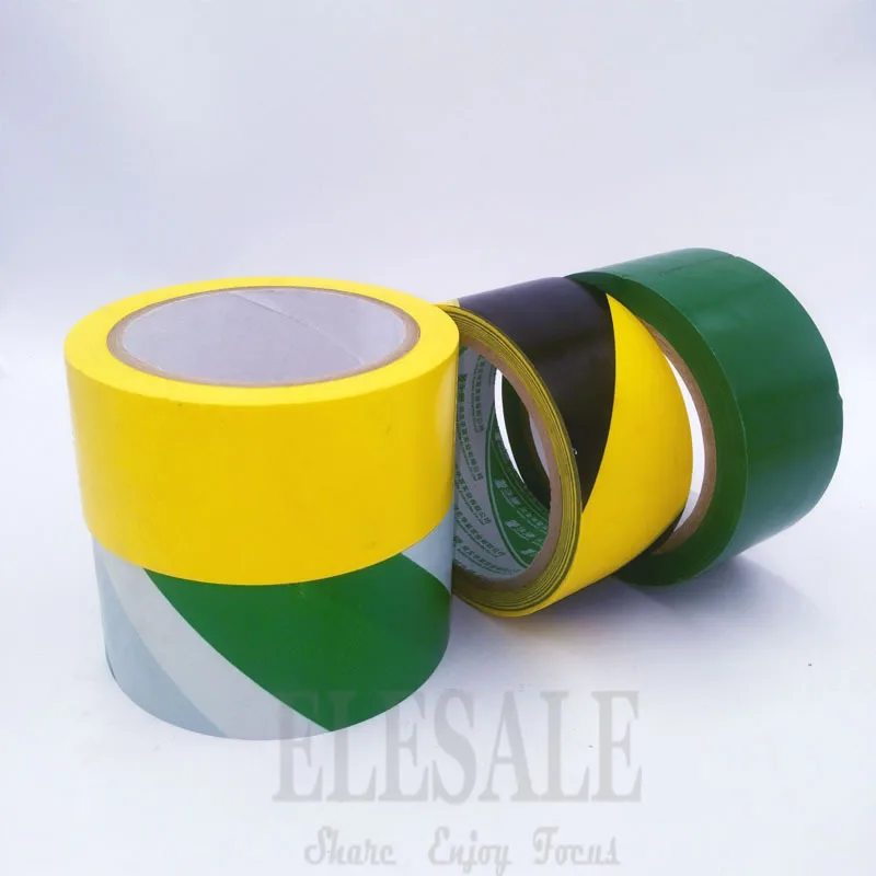 High Quality 1 Roll 48mm*18m Waterproof PVC Warning Tape Anti-Skid Caution Barrier Safety Tapes For Warehouse Factory School