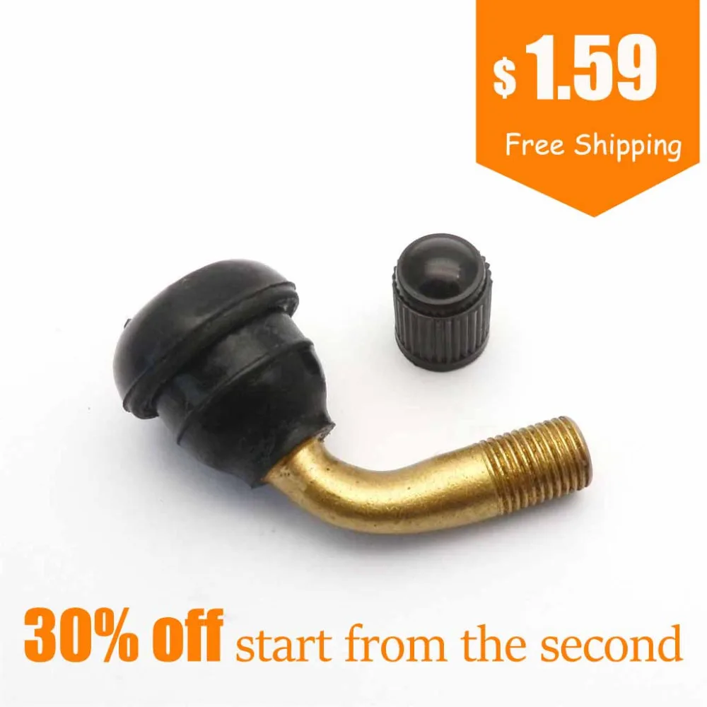 

Motorcycle Scooter Moped Motorbike Wheel TUBELESS Tire Valve Stem Bent for GY6