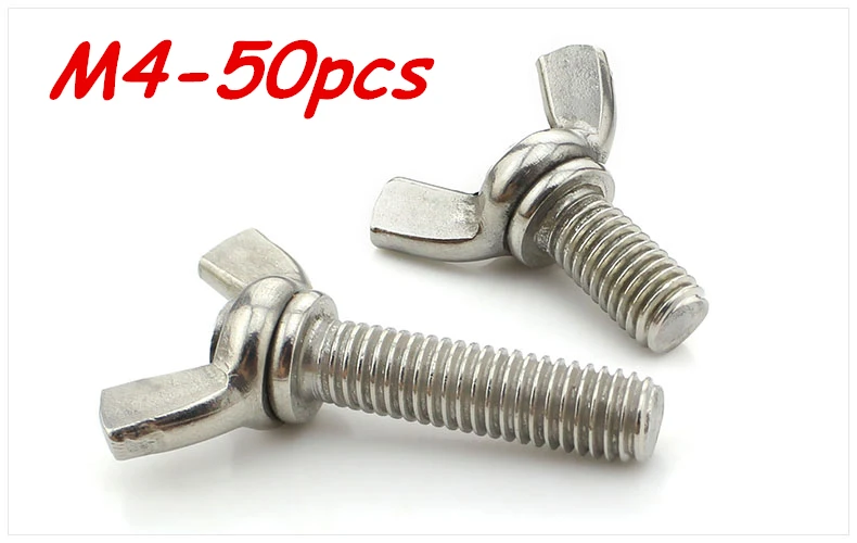 

1000pcs M4*16mm Stainless Steel Butterfly bolt Wing screw Claw bolts