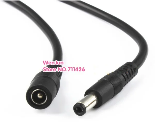 new 1.5M/3M/5M 18AWG 12V power extension cable DC5.5*2.1 male to female power cable DC 5.5*2.1mm