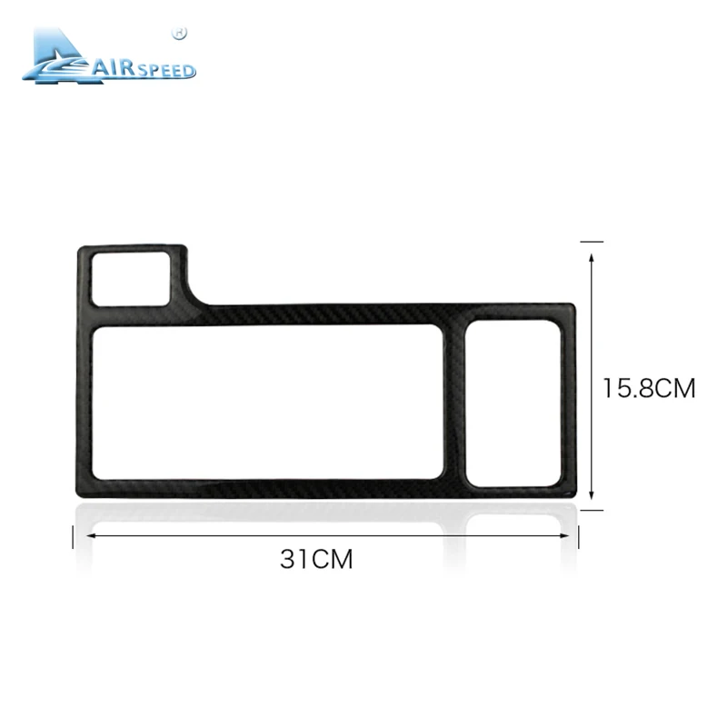 Real Soft Carbon Fiber for Subaru XV 2013 2014 2015 2016 Central Control Water Cup Holder Cover Frame Accessories Interior Trim