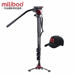 miliboo MTT704B Professional Portable Carbon Fiber Camera Camcorder Tripod for Video/DSLR Stand,Half Price of Manfrotto