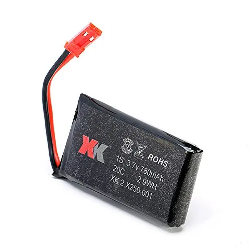 EBOYU 3.7V 780mAh Lipo Battery for XK Alien X250 RC Quadcopter Drone Spare Parts