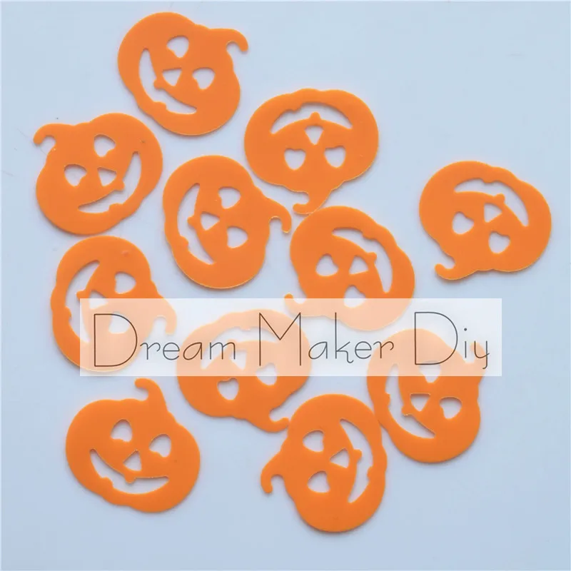 500pcs/lot 16*17mm Orange/18*19mm halloween Pumpkins loose sequins beautiful crafts for sewing/webbing Diy accessory kids DIY