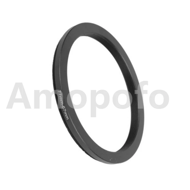Anillo adaptador de filtro de lente de Metal, 77mm-67mm, a 67mm, UV, CPL, ND, accesorio