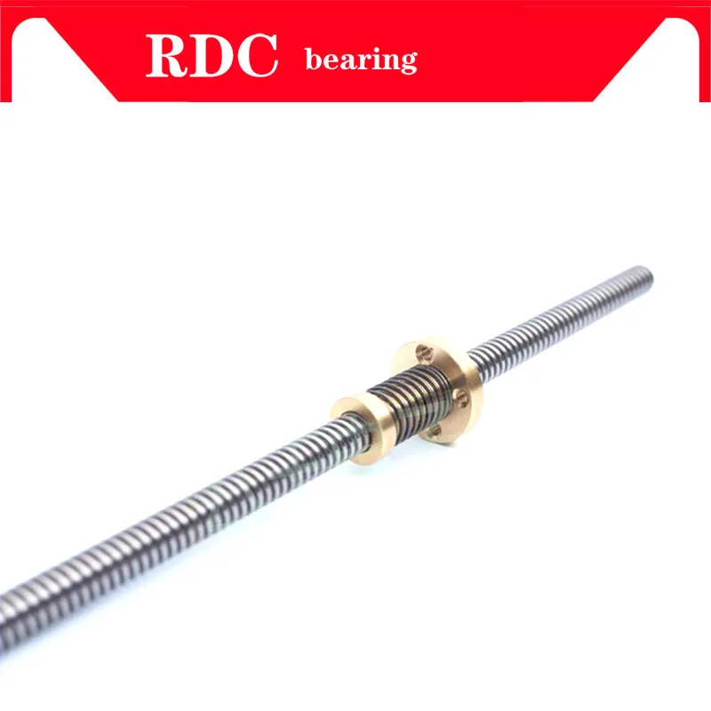 

Anti-Backlash Nut + 200mm 300mm 350 400mm 500mm T-type Stepper Motor Trapezoidal Lead Screw 8MM Thread 8mm T8 For 3D Printer CNC