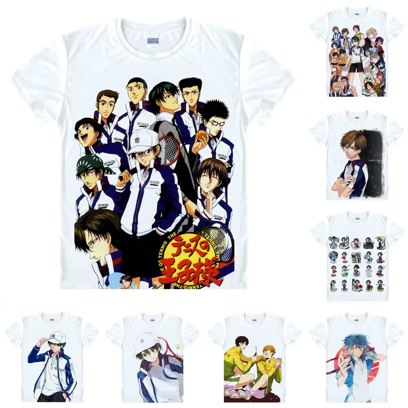 Ryoma Echizen Kunimitsu Tezuka T Shirt The Prince of Tennis TeniPuri Tenisu no Ojisama Shirt Premium T-Shirt Short Sleeve Shirts