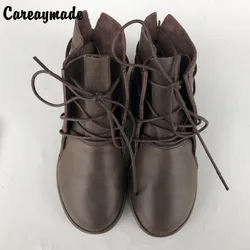 Careaymade-scarpe per il tempo libero da donna, 2023 il design originale stivali in vera pelle da donna arte retrò temperamento puro stivali fatti a mano