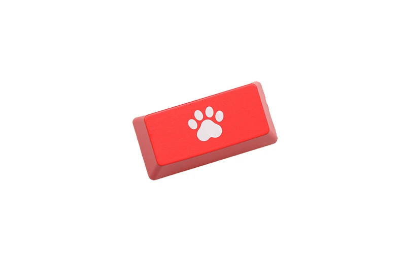 Novelty Shine Through Keycaps ABS Etched, Shine-Through cat pad  black red custom mechanical keyboard enter backspace r4 r1