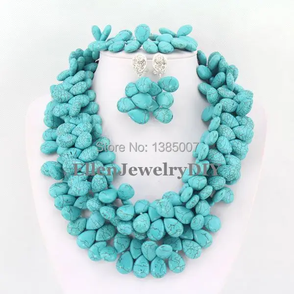 

hot Jewelry Set African Nigerian Beads Jewelry Sets hot Necklace Bracelet Earrings Sets TL1270