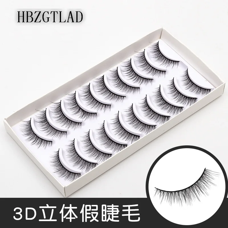 2022 New 10 pairs natural false eyelashes fake lashes long makeup 3d mink lashes extension eyelash mink eyelashes for beauty