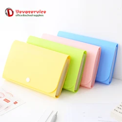 A6 Colorful Accordion Style Mini Bills Receipt File Document Bag Pouch Folder Card Holder Organizer File Holder Expanding Wallet