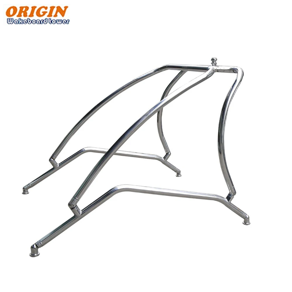 Origin Aluminium Catapult Boat Wakeboard Tower Shinning Polished, Easy Installable