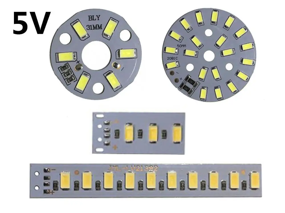 led 5V light board 5v bulb light source No need power supply drive table lamp Accessories DC5V LED board Drive free light source