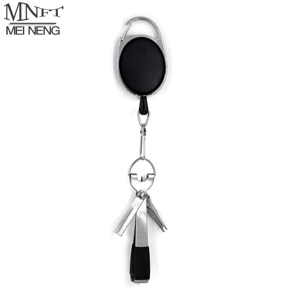 MNFT 1Set Fly Fishing Quick Knot Tool Pro Fast Hook Nail Knotter Lines Clipper With Zinger Retractor Optional Multi-style