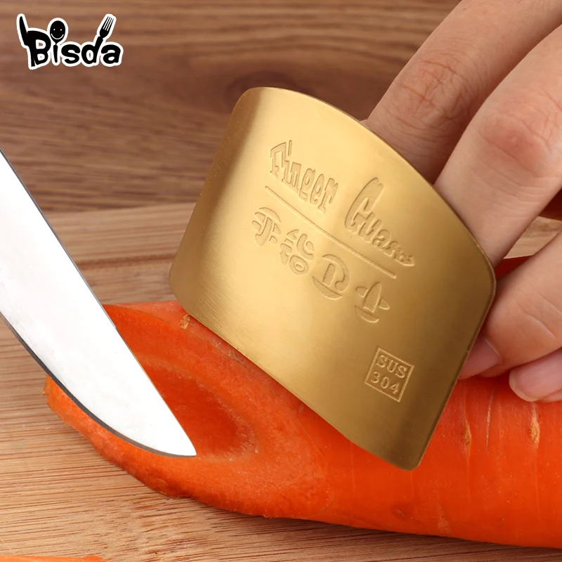 Stainless Steel Finger Guard for Chop, Safe Slice, Not Hurt Finger Cut, Hand Protector, Finger Protection Tool, 2Pcs