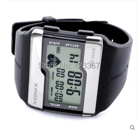 XONIX Mens Womens Heart Rate Monitor Calories Watch Sports Led Light Multifunctional Fashion Waterproof 100m Running Watch