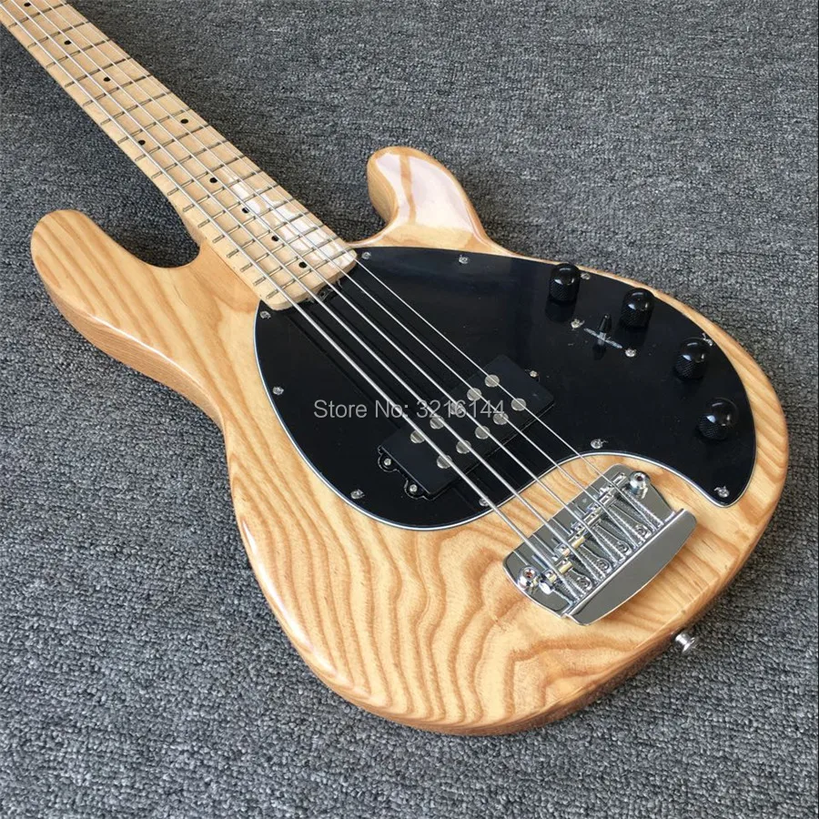 New product 5 string bass music man, floor of wood of northeast China ash, all colors can be, real photos, wholesale and  retail