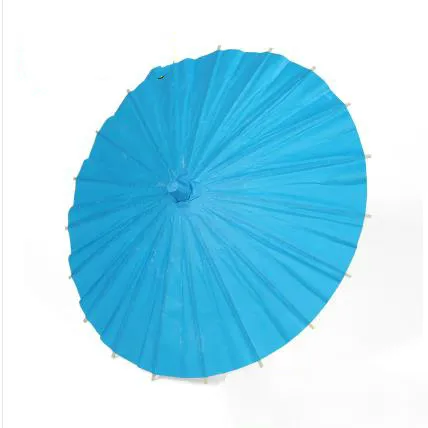 1pcs 40CM Chinese colored paper umbrella parasols China traditional dance DIY blank paper umbrella hand painting Party Supplies