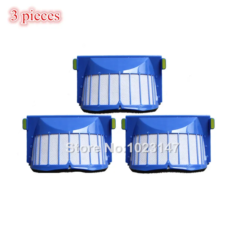 3 pieces/lot HEPA Filter for irobot Roomba 600 Series 536 551 552 564 595 620 630 650 655 56708 filter