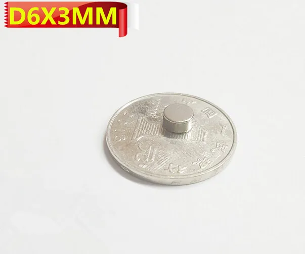 Wholesale Top Quality 50PCS D6X3mm Super Strong Round Disc Magnets Rare Earth Neodymium Magnet N38 6X3mm