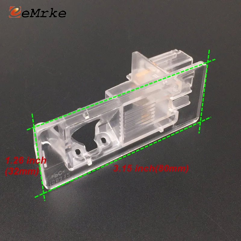 EEMRKE DIY Car Rear Camera Bracket License Number Plate Lights Housing for Renault Laguna 2 Espace Megane Lodgy Latitude Fluence