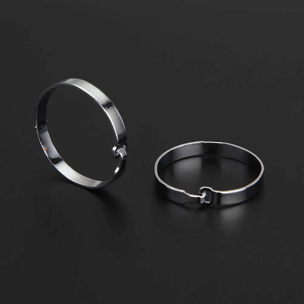 Flat Opening Circle Metal Book Rings Binder Ring Gold Sliver Hinged Keychain Ring Scrapbook Craft Photo Album Scrapbook Split