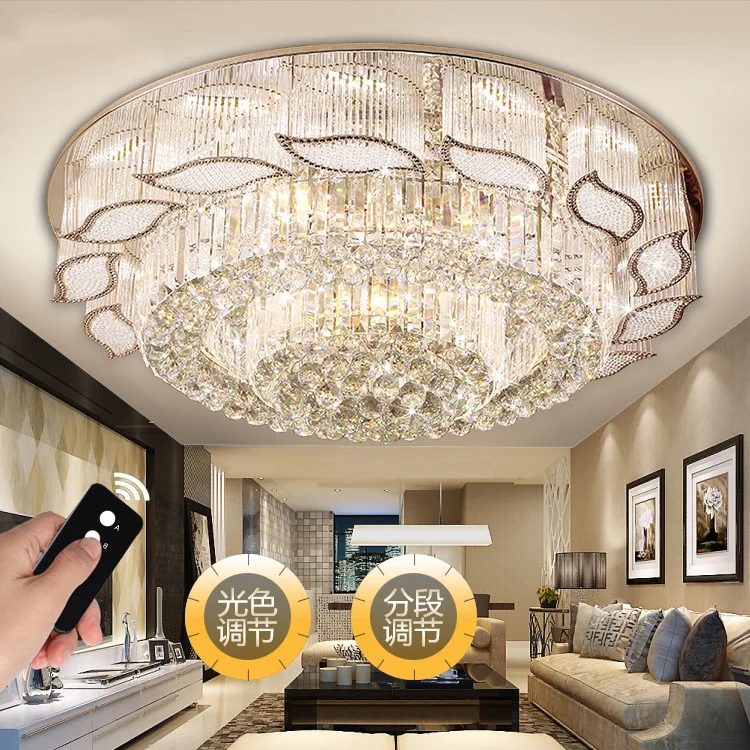 

Gold Crystal Ceiling Lamp Living Room Plafonnier led Deckenleuchte Luminaire Plafonnier led Moderne Plafondlamp Ceiling Lights