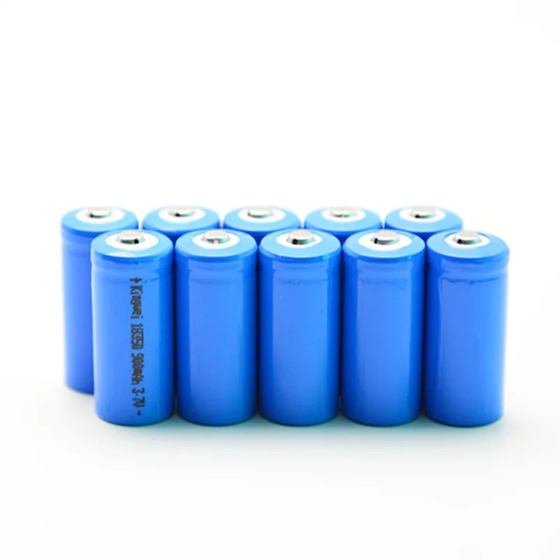 100pcs kingwei 18350 3.7v  Rechargeable Li Ion Lithium Batteries 1200mah  For Flashlight Laser Pen With Protection Board