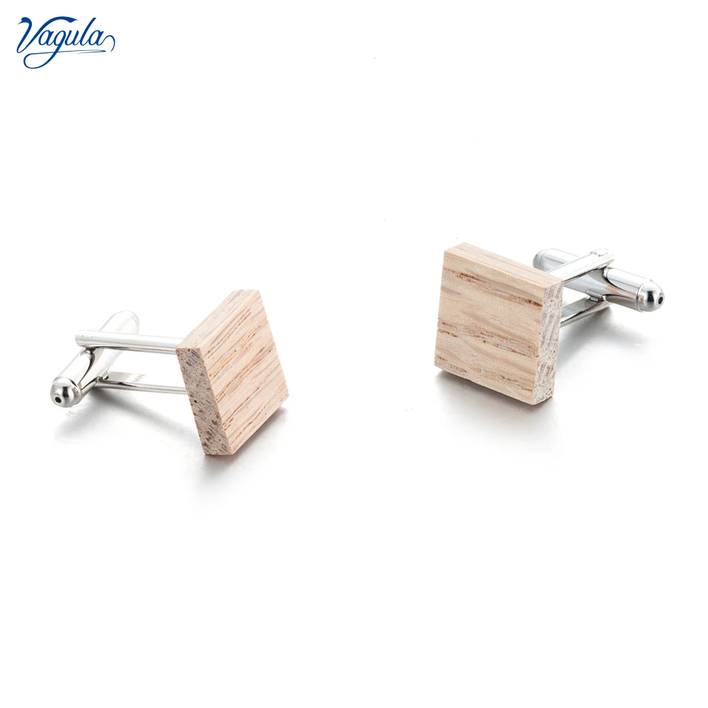 

VAGULA Wood Cufflink Suit Cuff links Brass Gemelos Men Jewelry Wedding Gift 776