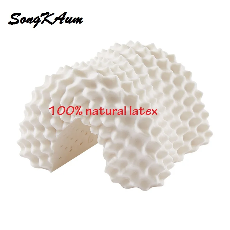 SongKAum New High Quality 100% Natural Latex Pillow Anti-Apnea Memory Cooling Pillows For Neck Sleeping Pillow Bamboo Fiber Home