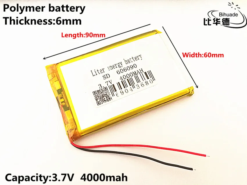 Liter energy 3.7V dual engine N70HD 606090 built-in 4000mAh polymer lithium batteries