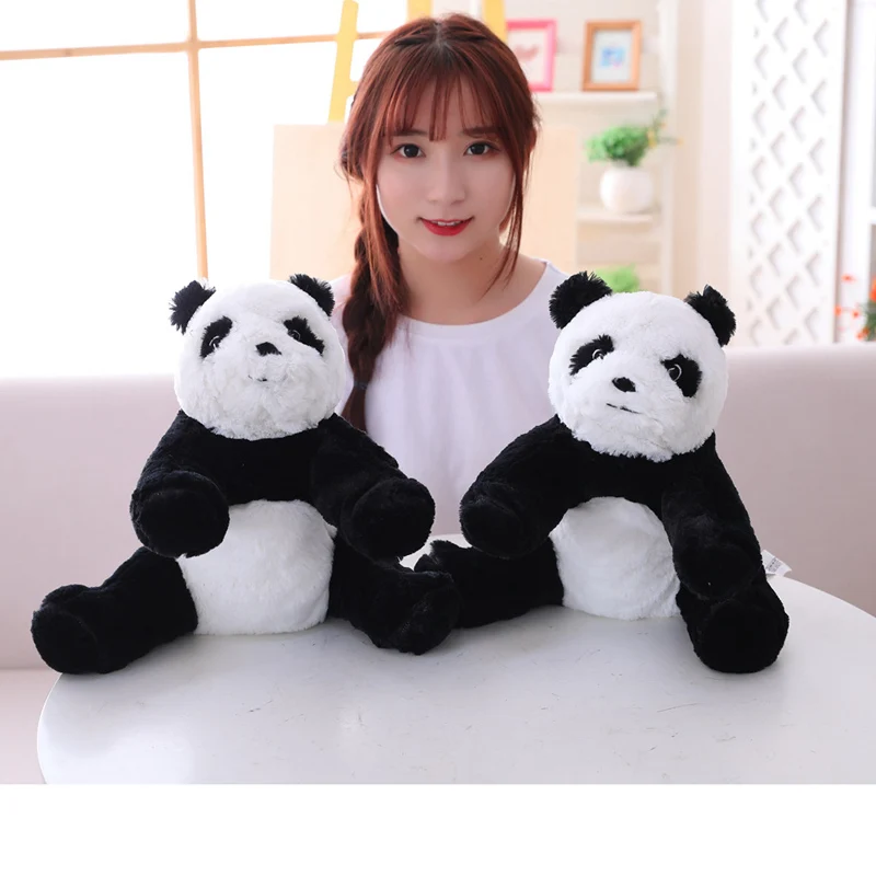 เด็กน่ารัก Hug Panda Plush ตุ๊กตาสัตว์ตุ๊กตาสัตว์ของเล่นขนาดเล็กหมีหมอนการ์ตูน Kawaii ตุ๊กตาสาว Lover ของขวัญ