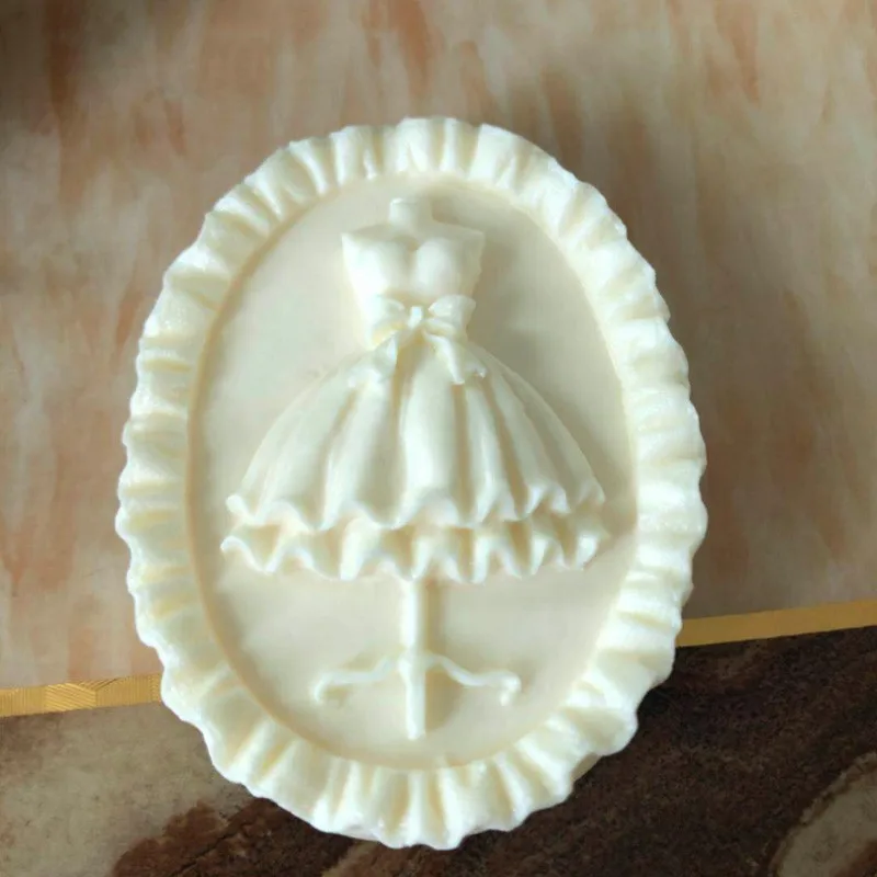 Girl Skirt Design Soap Silicone Molds Candle Rsin Craft Tools Underdress Handmade Making Soap Mould