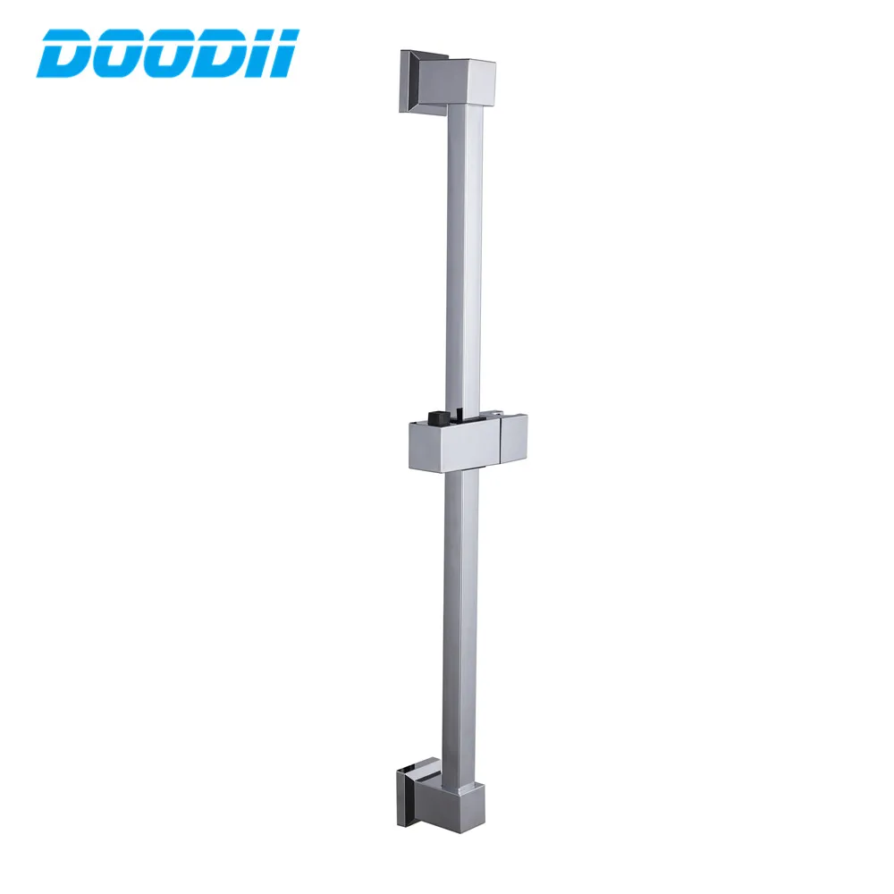 Stainless Steel Shower Sliding Bar Shower head rail slider holder Chrome ABS Sliding bar head holder Bathroom Adjust heigh