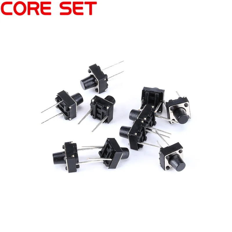 20Pcs/Lot 6x6x7MM 2PIN Tact Micro SwitchTouch Button Self-reset Button 6*6*7mm keys button DIP