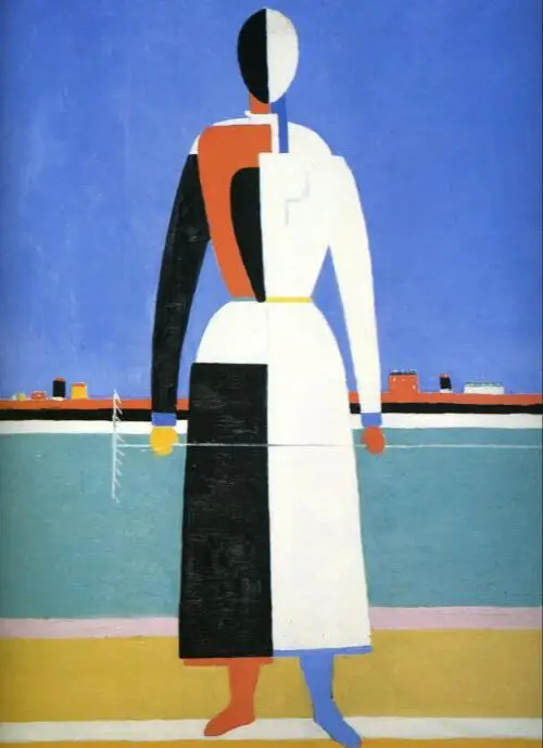 High quality Oil painting Canvas Reproductions Woman with Rake (1932)  By Kazimir Malevich hand painted