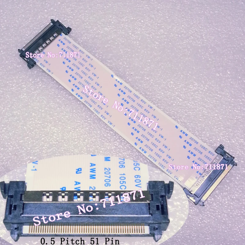41P 51Pin 4K HDTV Bildschirmkabel Drahtkabel 0,5 Pitch 41Pin FI-R41HL FI-RE41HL Kabelleitung 51P FI-RE51HL FI-R51HL Bildschirmleitungskabel