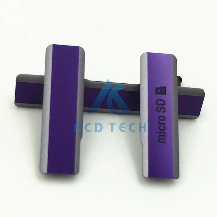 100% oryginalny nowy port ładowania USB Osłona wtyczki przeciwpyłowej + port Micro SD + gniazdo karty SIM Wodoodporny dla Sony Xperia Z1 L39H C6903 — zdjęcie 6
