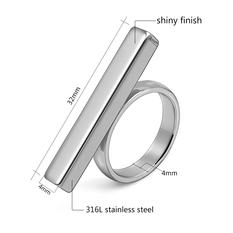 High-end Design Ring Blanks For DIY Making Comfort Rings Stainless Steel Jewelry Trend New Holiday Present