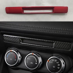 For Mazda CX3 2016 2017 2018 Center Console Carbon Fibre Liquid Crystal Screen Trim Strip CX-3 Car Accessories LHD/RHD Red Black