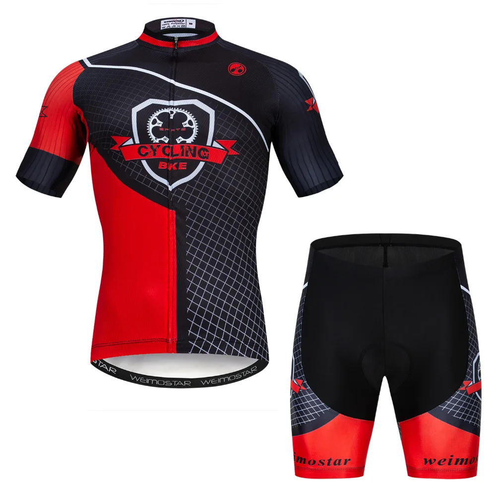 

Summer Men Cycling Jersey Set Breathable MTB Bicycle USA Skull Cycling Clothing Mountain Bike Wear Clothes Maillot Ropa Ciclismo