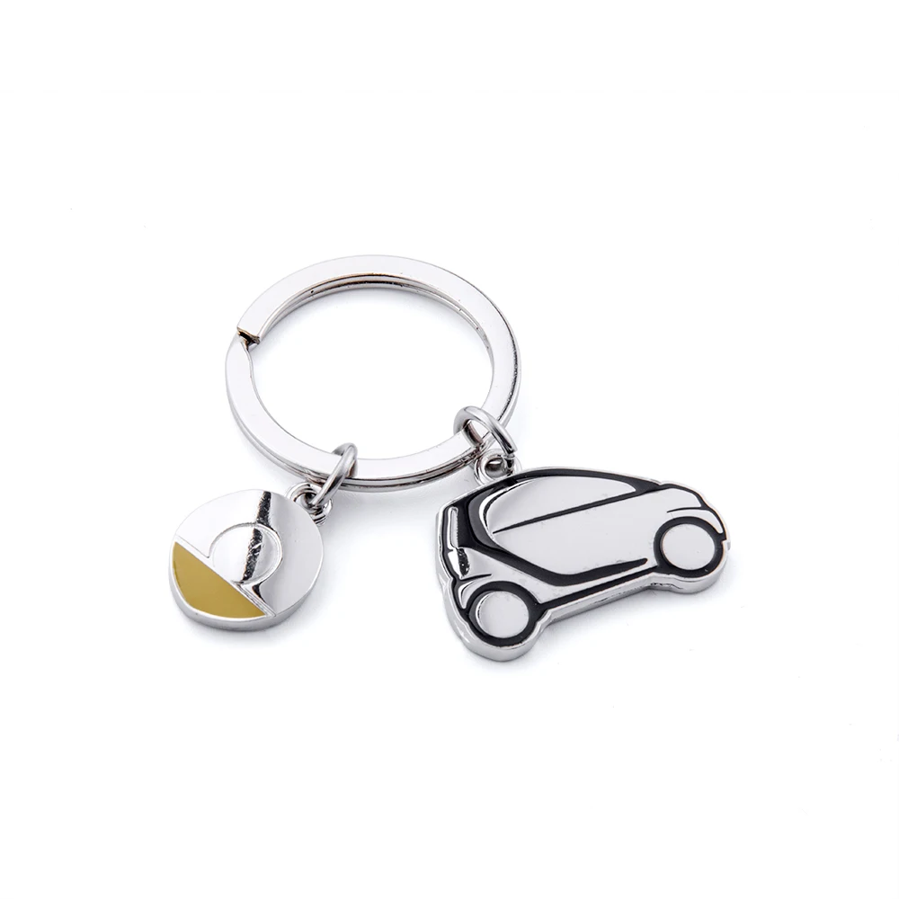 Stainless Steel Smart Car Key Chain Key Ring Keychain smart fortwo 451