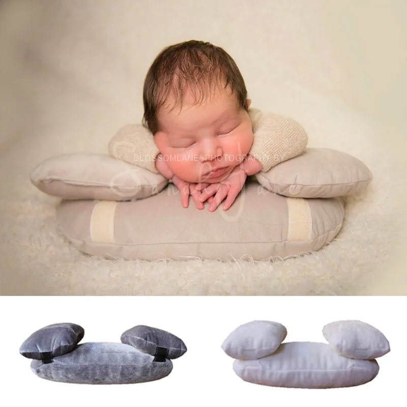 Baby Photo Shoot Posing Pillow 3pcs/set Newborn Bebe Photo Props Hook & Loop Removable Pillows Basket Filler Fotografia Cushion