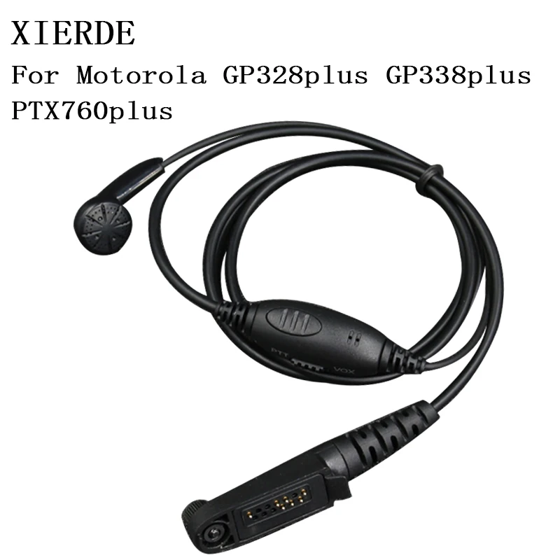 

Headset for walkie talkie In-Ear earphone for Motorola GP344 GP388 GP328Plus GP338Plus GL2000 EX500 EX600XLS